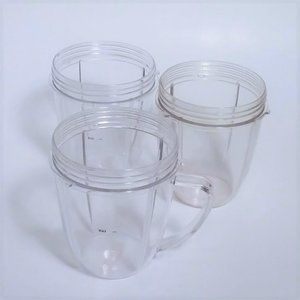 3 NutriBullet NBR-0601 600W 18 oz replacement cups